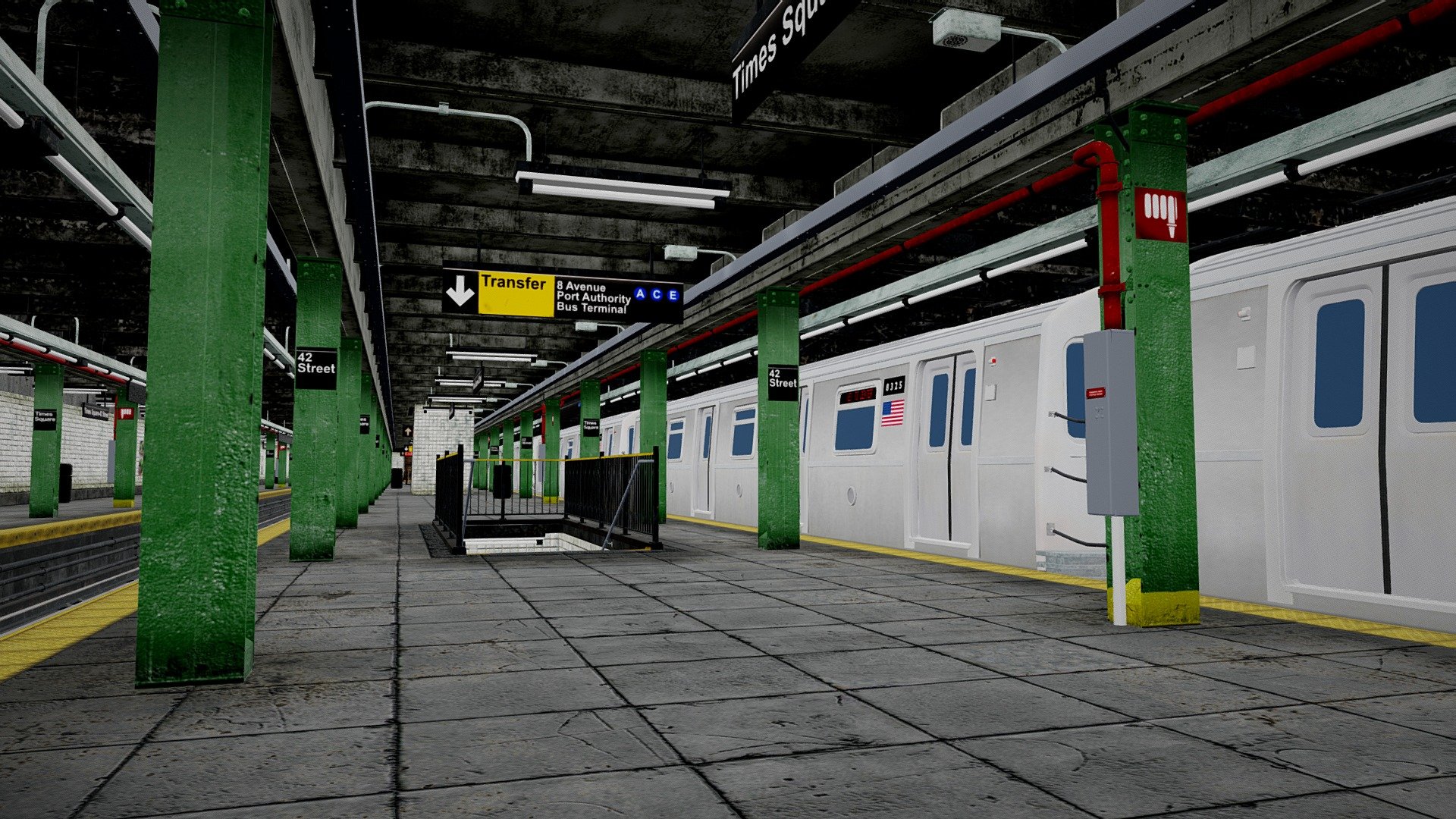 NYC Subway Station Buy Royalty Free 3D model by SQUIR3D