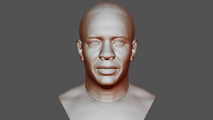 Dr Dre bust for 3D printing 3D Model