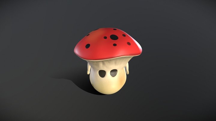 Cute mushroom 3D Model