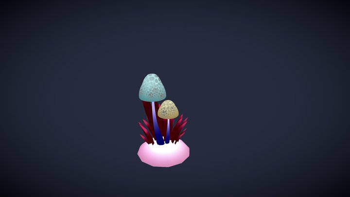 Muschroom UVW 3D Model