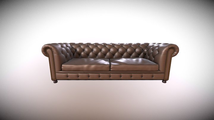 Sofa Chesterfield 3D Model