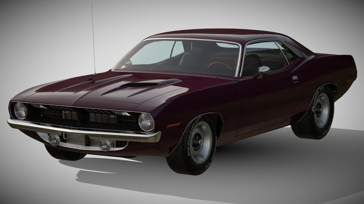 1970 Plymouth Barracuda 440-6 – Modèle 3D gratuit STL