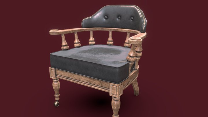 The Professor's Chair 3D Model