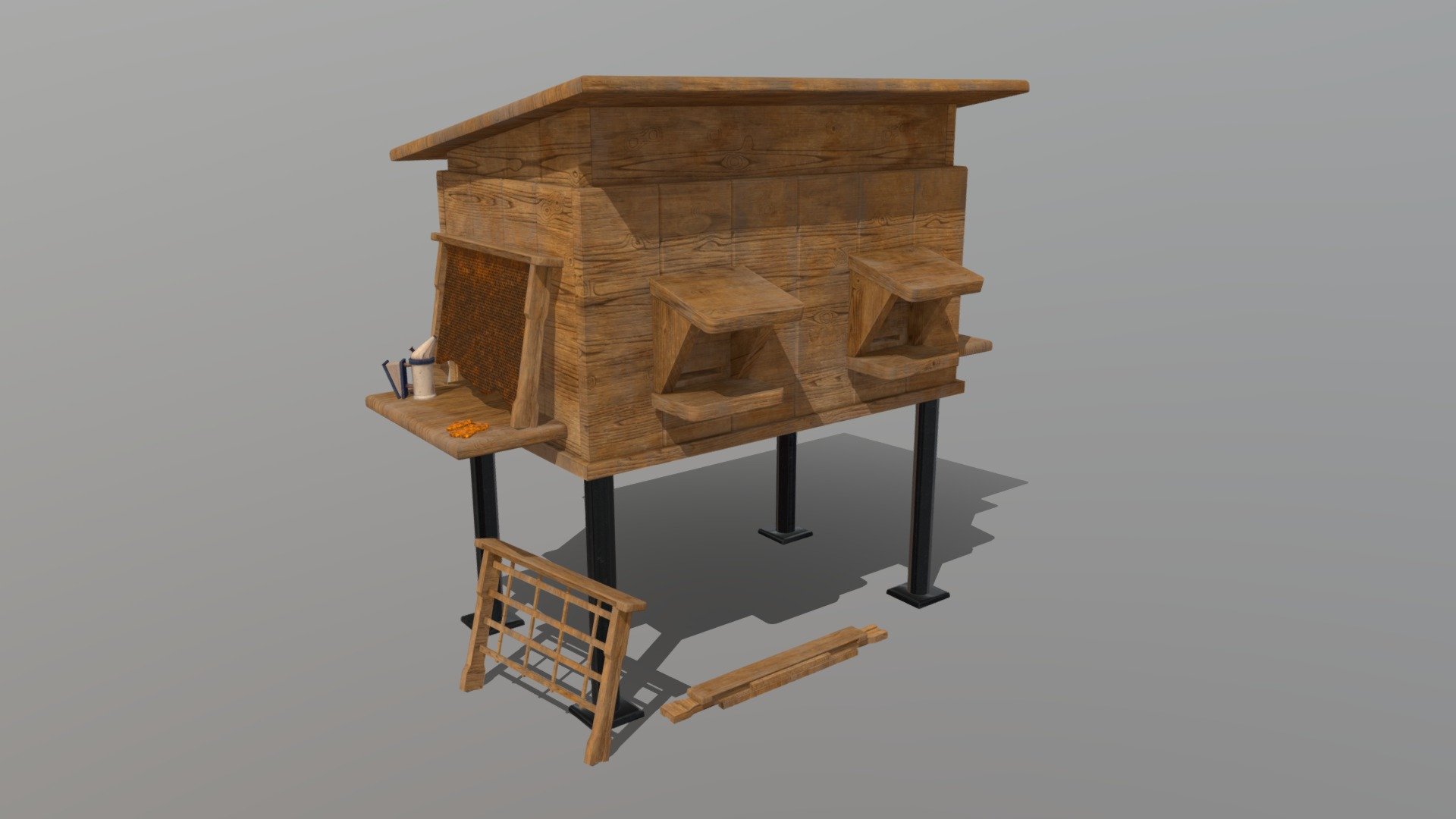 Beehive Set - Buy Royalty Free 3D model by The Lost Sock (@The-Lost ...