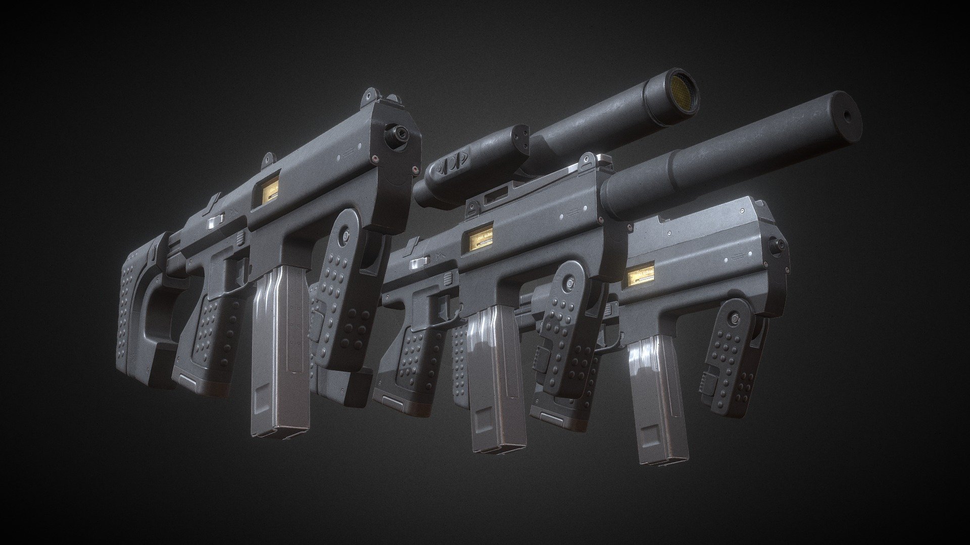 M2000 SMG - 3D model by SpannerArt [6fc0555] - Sketchfab