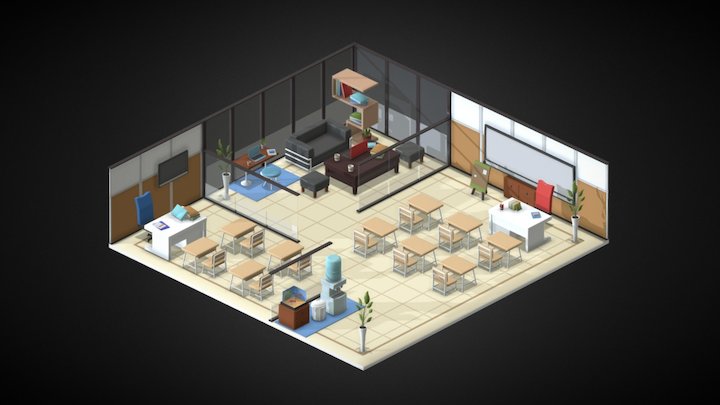 Office IM@S :: Class Room 3D Model