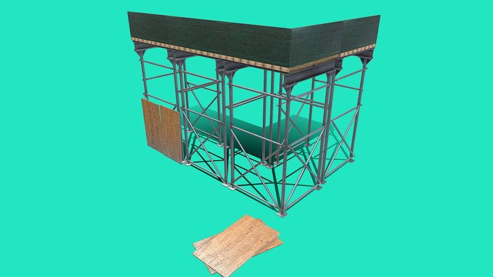 Modular Scaffolding - Ready to Unity HDRP 3D Model