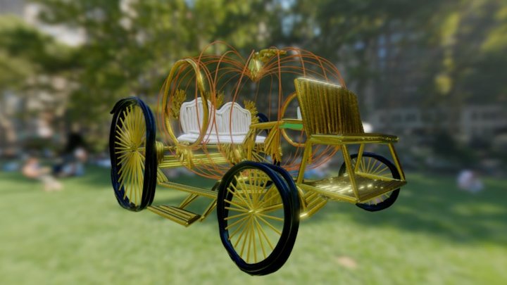 Pumpkin Coach 3D Model