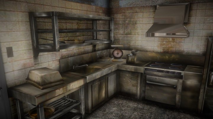 silent hill2 Lakeview Hotel kitchen – Free 3D Model STL