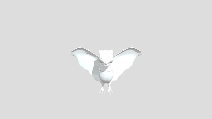 Bat Highpoly 3D Model