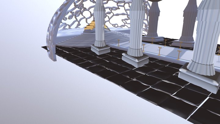 Atlantis Throne Room 3D Model