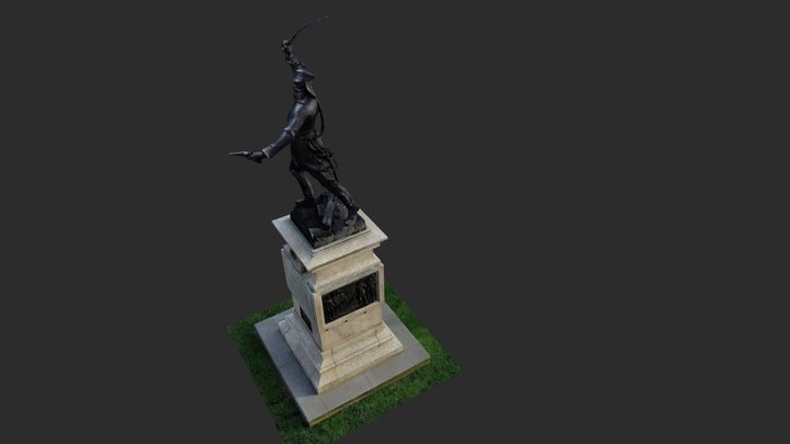 Sgt Samuel Hill VC Memorial Lisburn 3D Model