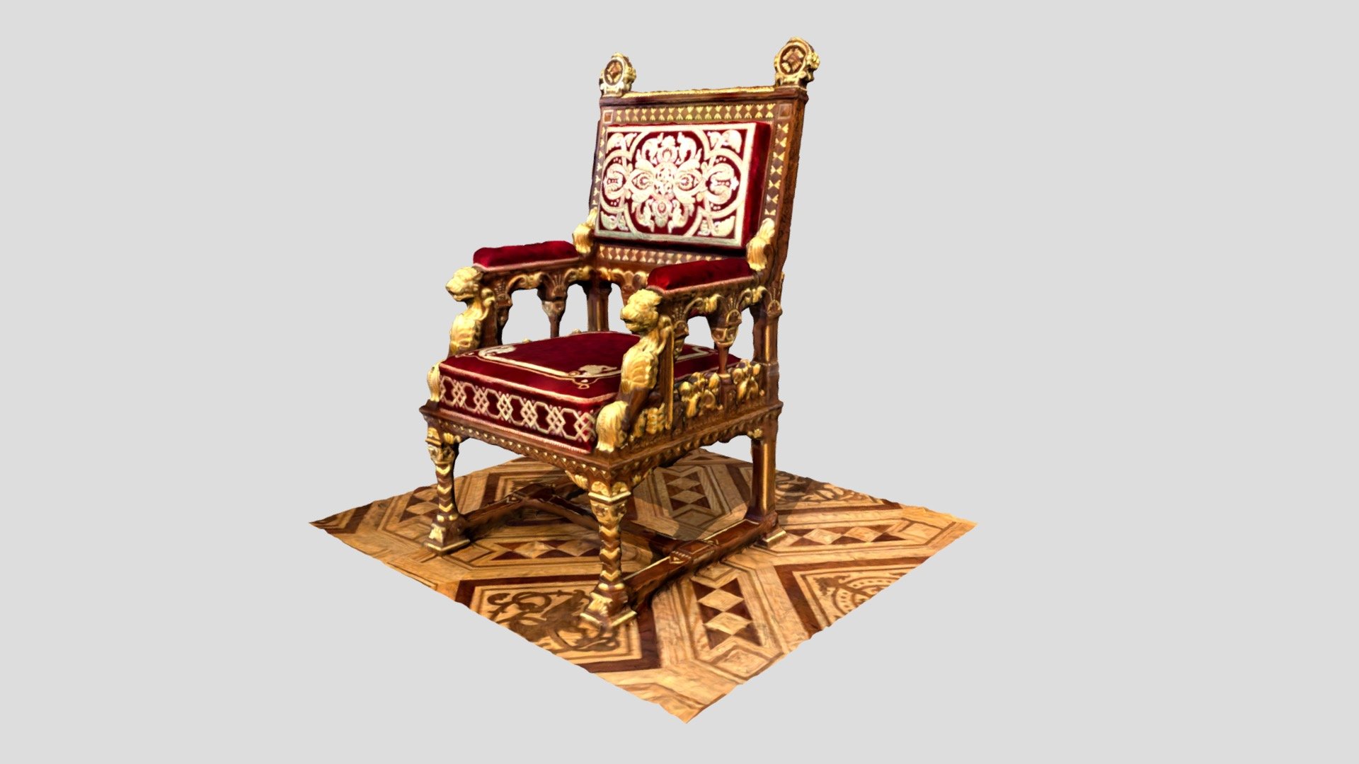 Kings_Chair_Castle Buy Royalty Free 3D model by levybergman [6fc511f