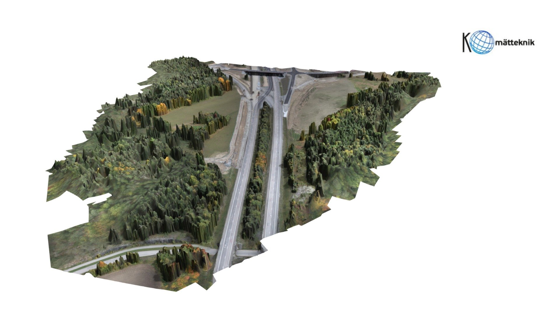 Road construction site