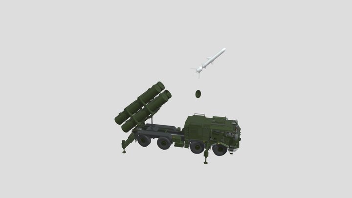 Neptune is a Ukrainian anti-ship missile systems 3D Model