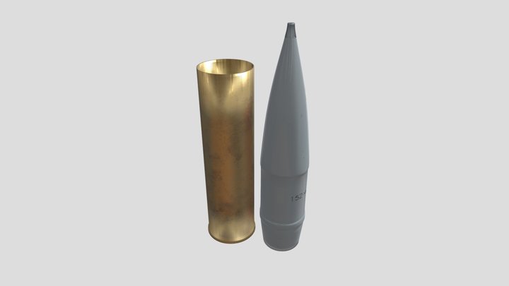 projectile 152mm 3D Model