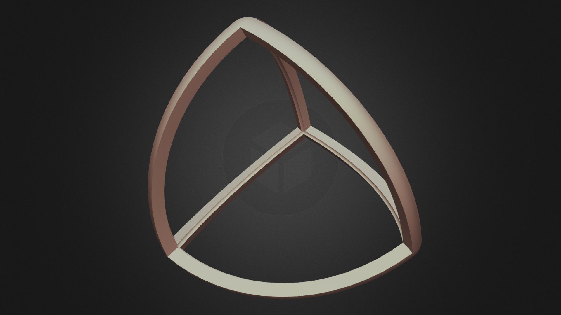 Wireframe Shape Reuleaux Tetrahedron Buy Royalty Free 3D model by MR