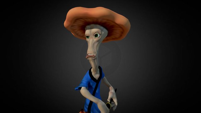 Champi the samurai 3D Model