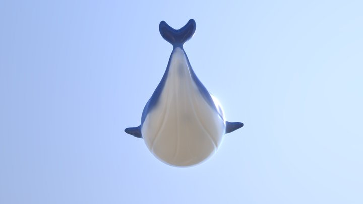 cute whale 3D Model