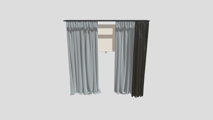 Bedroom Linen Curtain – Modello 3D gratuito STL