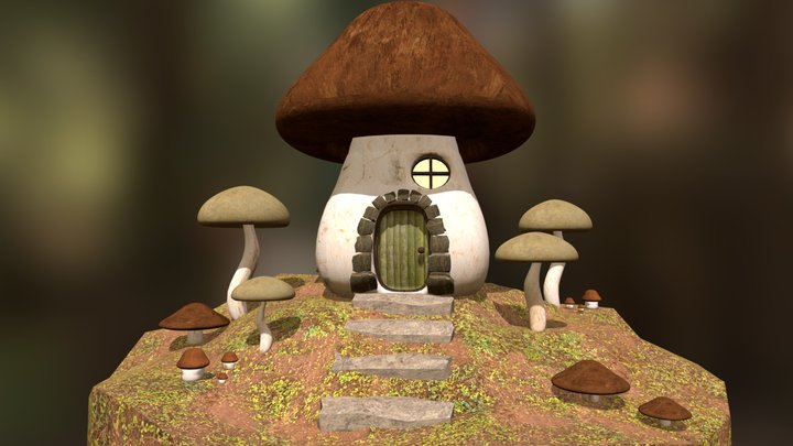 Mushroom Home 3D Model