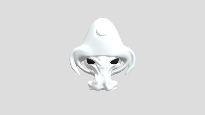 Alien with octopus helmet 3D Model