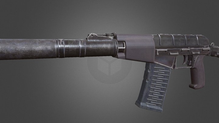 VAL assault rifle 3D Model
