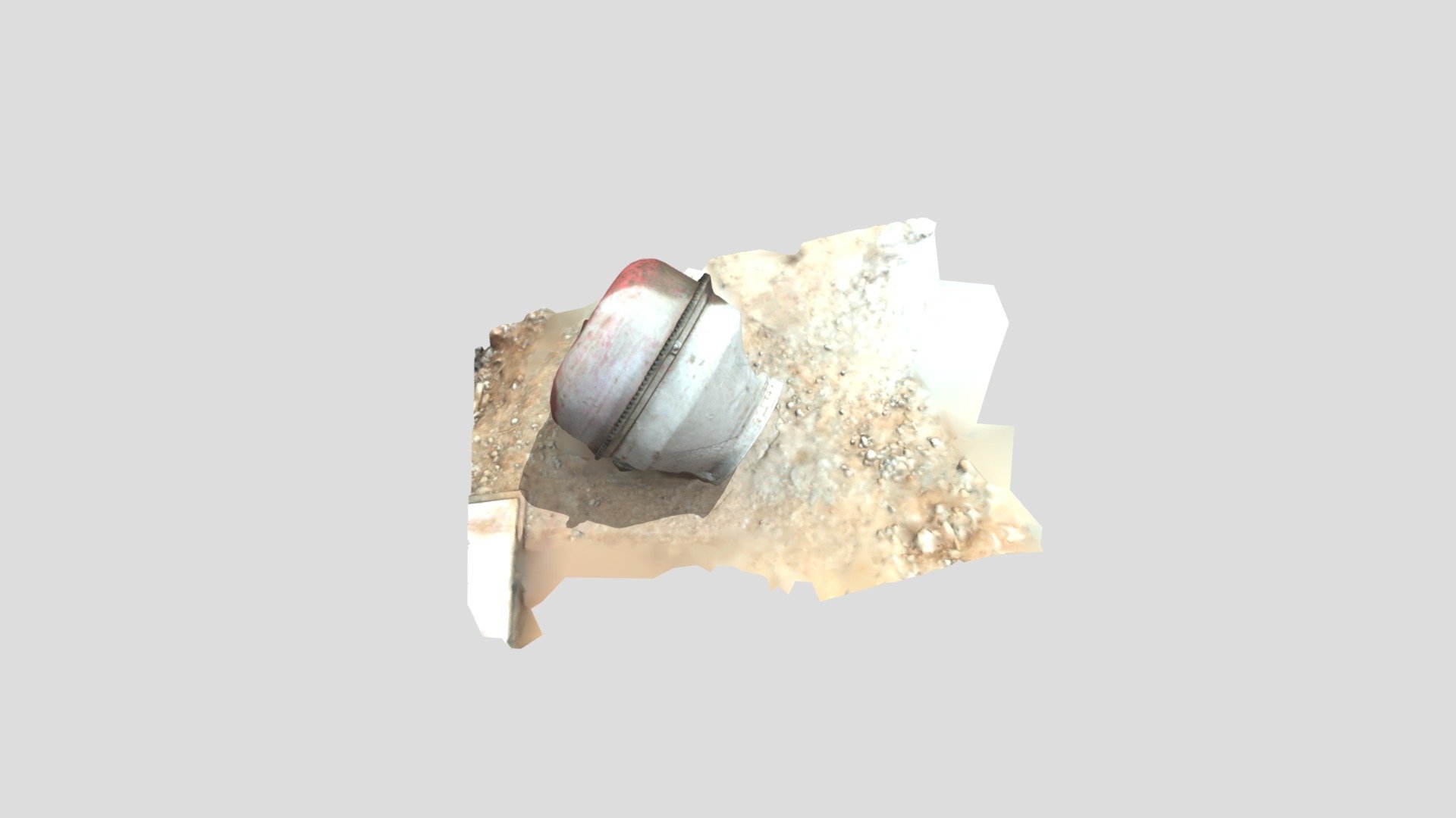 dirty concrete mixer