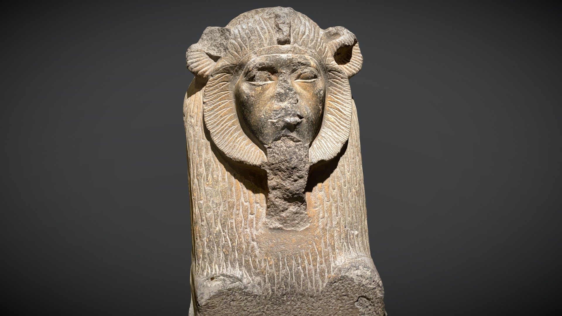 Amenemhat III Hyksos Sphinx Statue Tell Basta Download Free 3D