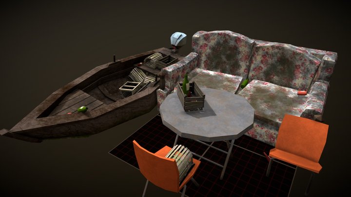 5 Props Assignment DAE 3D Model