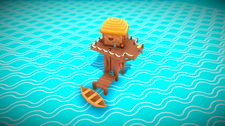 Home at Sea 3D Model
