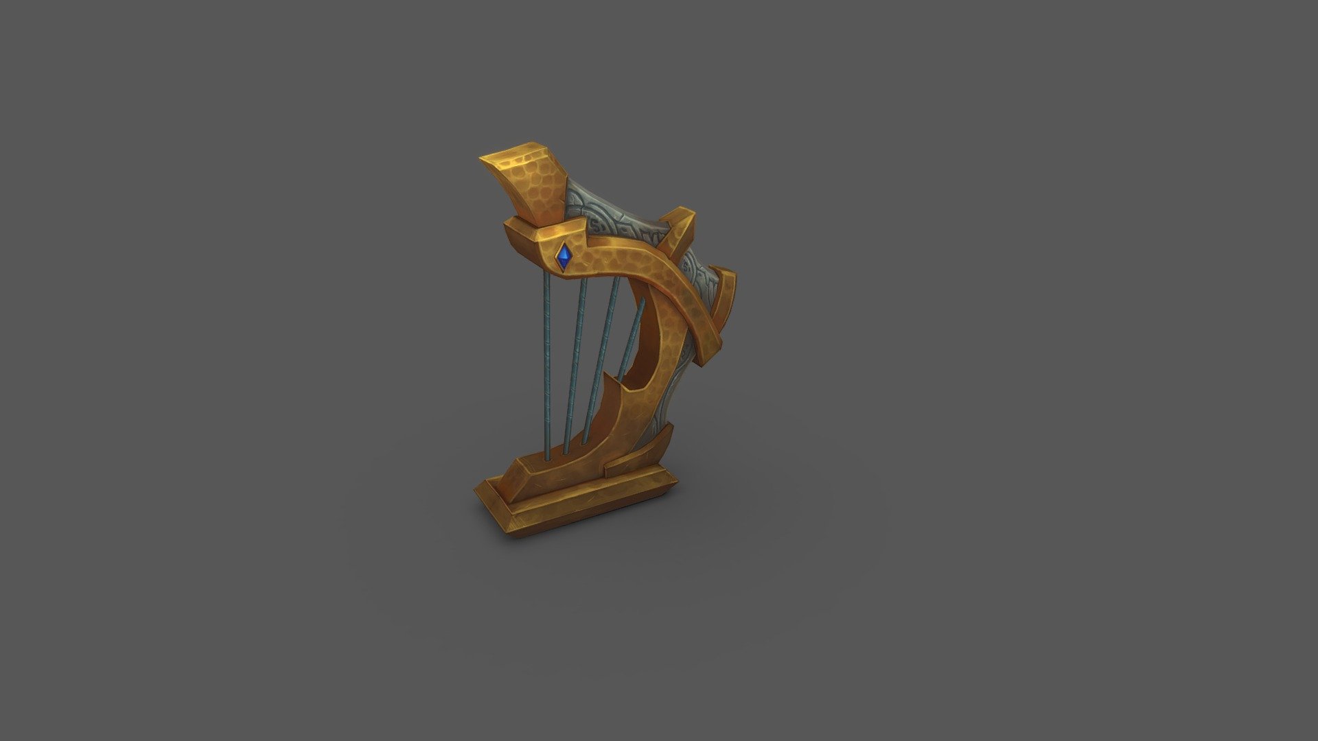 D_harp_2 - 3D model by Alejandro.Sanchez [6fd1923] - Sketchfab