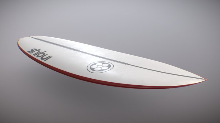 The Amami Surfboard 3D Model