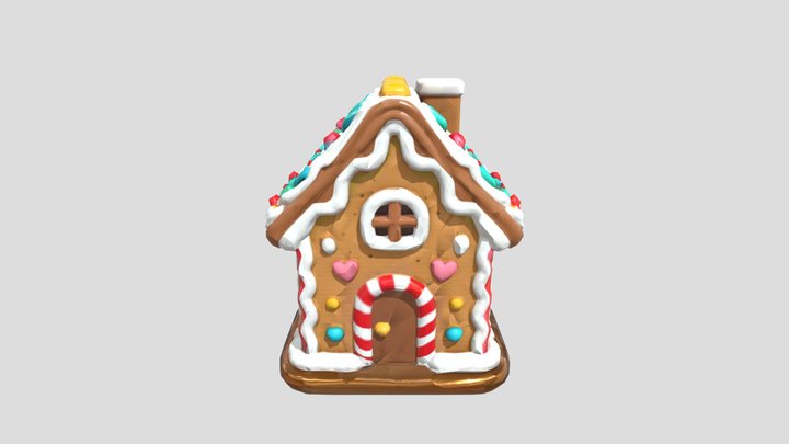 Gingerbread Dreamhouse 3D Model