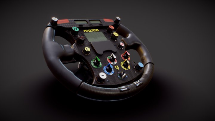 F1 - 2000 - Steering Wheel 3D Model