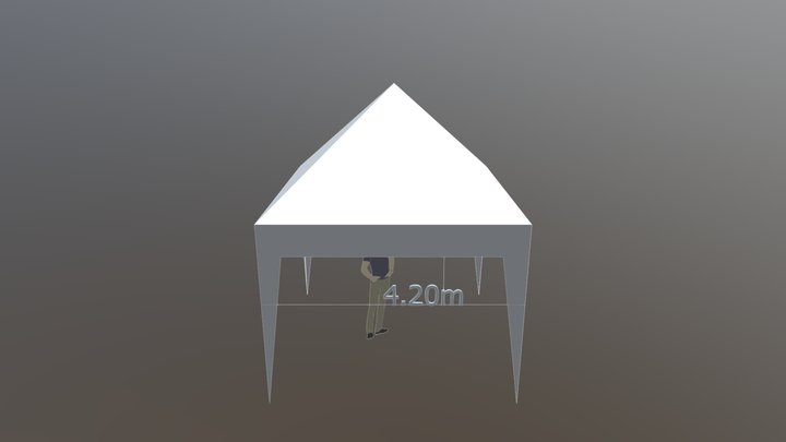 Partytent Voorbeeld 3D Model