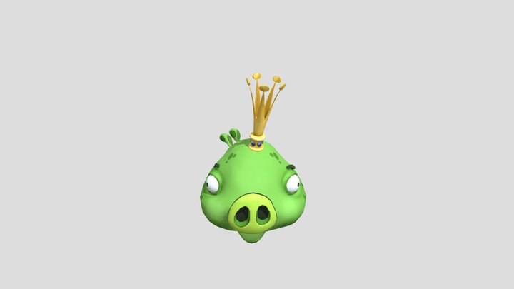Mobile - Angry Birds Go - King Pig 3D Model