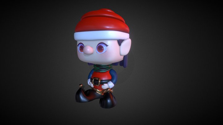 Moon Palace Christmas Village Sweetness 3D Model