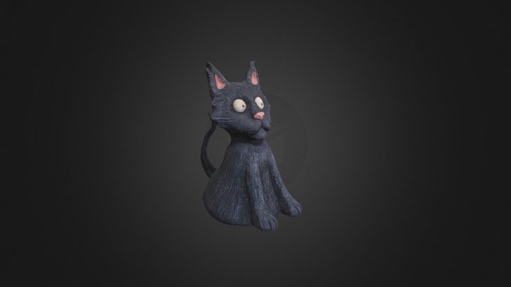 Black cat 2 3D Model