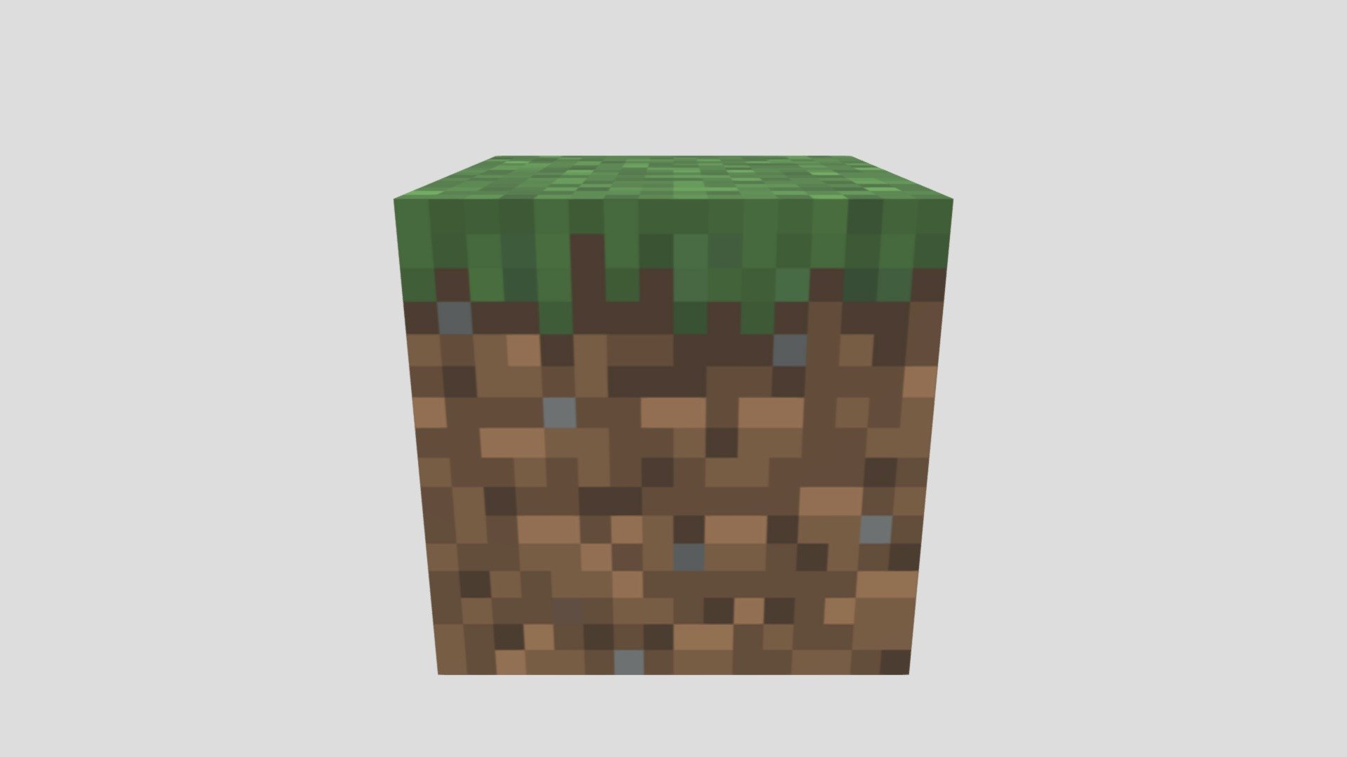 Minecraft Grass Block 3D 3D model