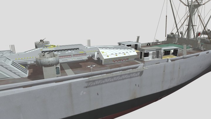 USS Marijem Bet - Military Cargo Ship – Modelo 3D gratuito STL