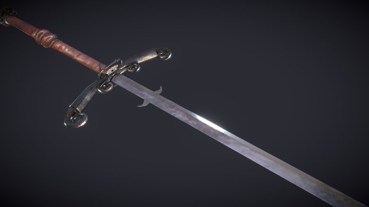 Zweihander_PBR 3D Model