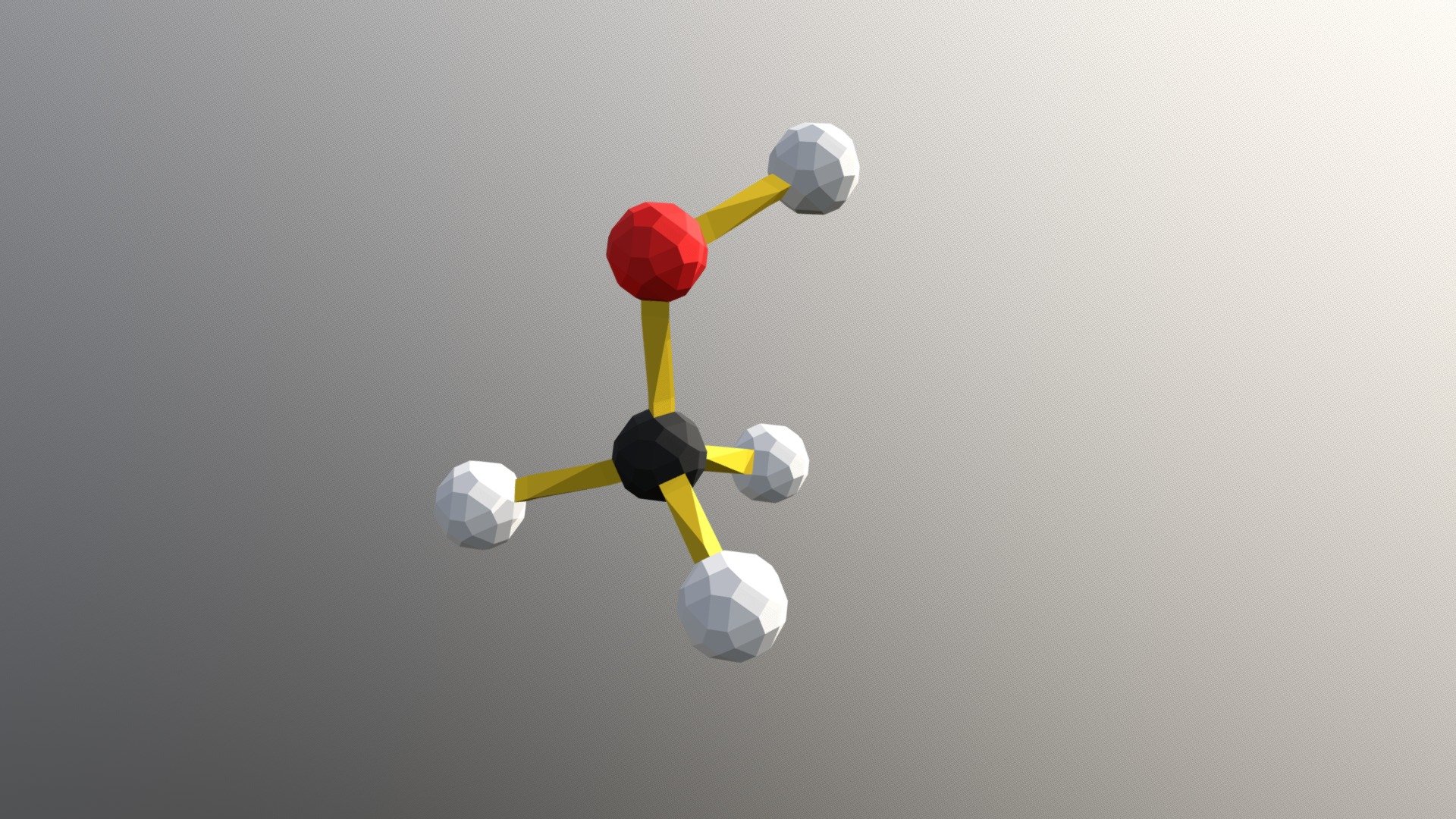 6.5.3 CH3OH Methanol - 3D model by Zometool [6fd6bf9] - Sketchfab