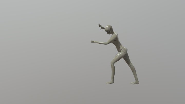 Dancer Doing Cartwheel 3D Model