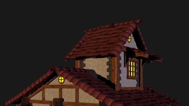 Stylized House 3D Model