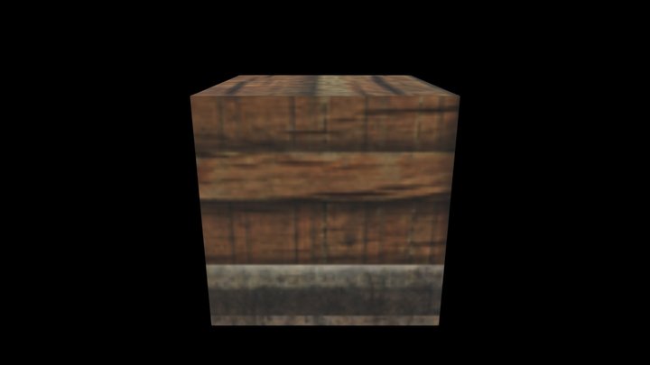 Wooden box 3D Model