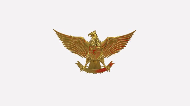 Burung Garuda Pancasila 3D Model