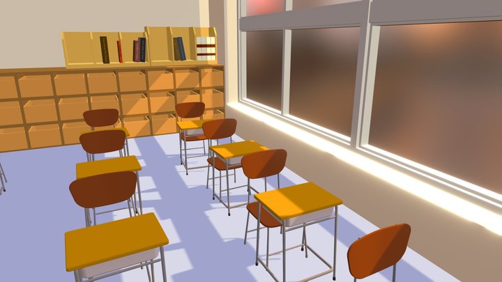 AUiv Classroom 3D Model