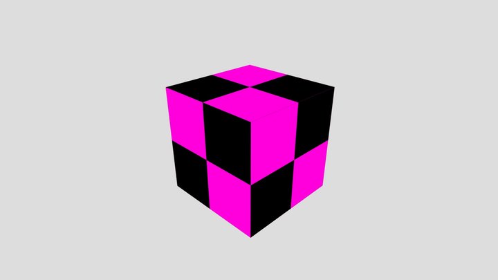 Black and Pink Gmod Texture 3D Model