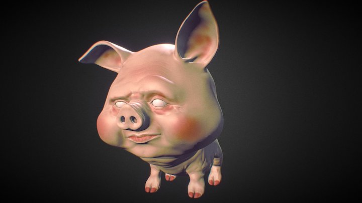 Surreal Pig 3D Model